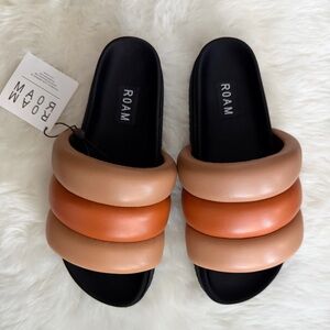 New! ROAM Sandals - Black, Tan, and Orange